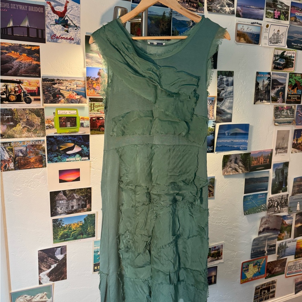 Tempo Paris Tiered Silk Dress